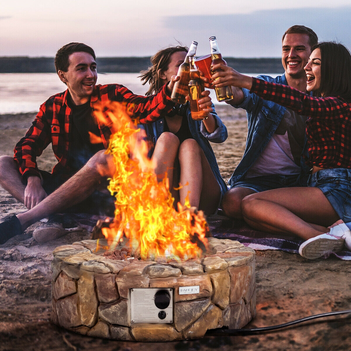 28 Inch Propane Gas Fire Pit