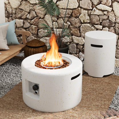40 000 BTU Fire Pit Table Set with Hideaway Tank Holder