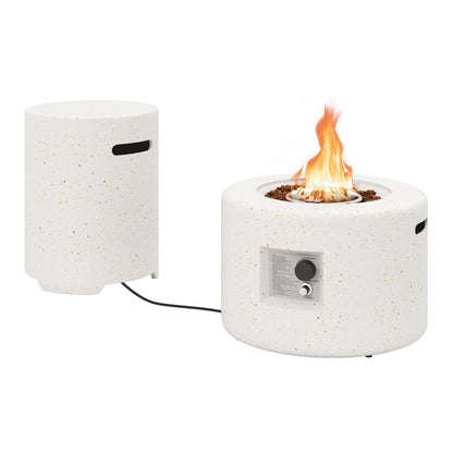40 000 BTU Fire Pit Table Set with Hideaway Tank Holder