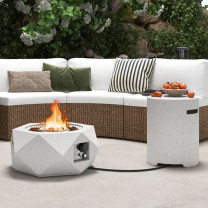 40 000 BTU Fire Pit Table Set with Stainless Steel Burner